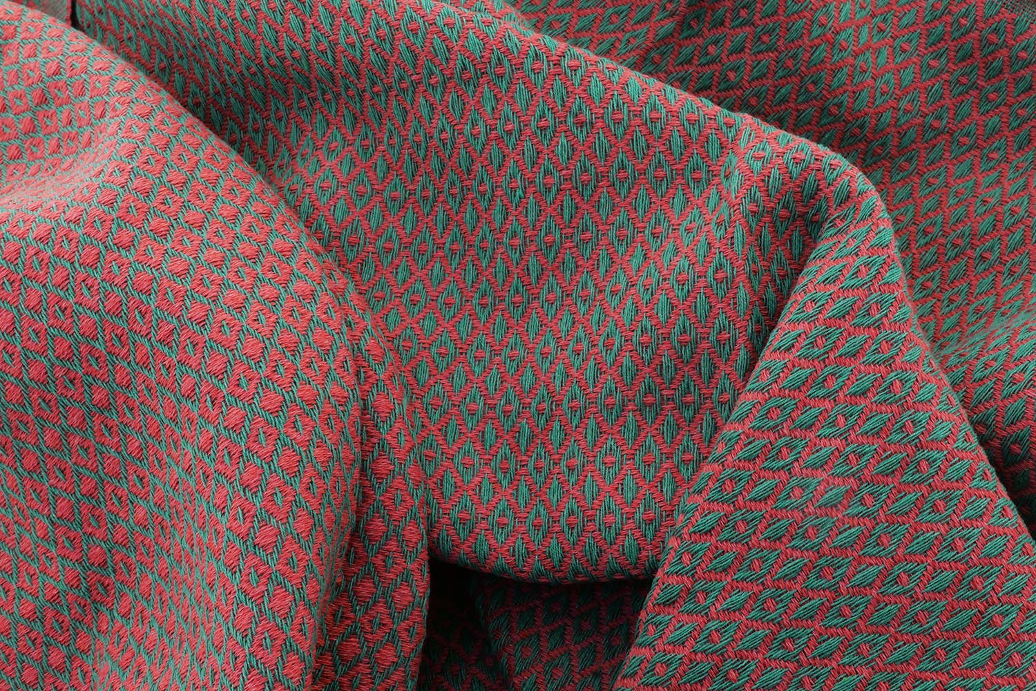 Stefano Ferrante – Engroshandel Badehåndklæde – Hamamhåndklæde Bird Eye Summer(grøn/magenta)1