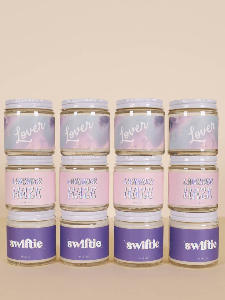 Ensemble de bougies à prix réduit - 12 bougies de 4 oz inspirées de Taylor Swift pour la vente par JaxKelly Candles
