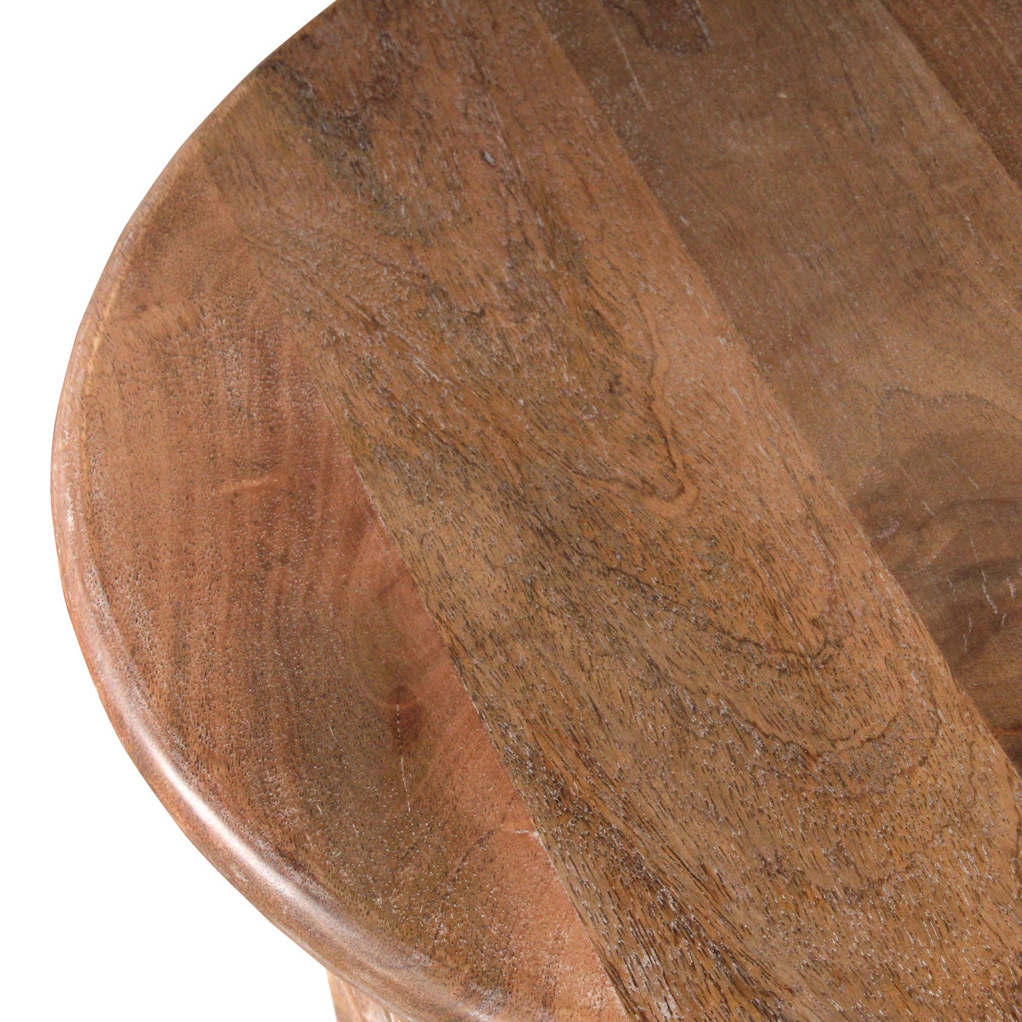 LR Home - Vente Tables d'appoint - Table d'appoint en bois de manguier fait main avec treillis – Rond1