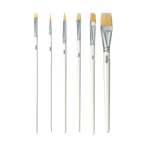 OOLY - Wholesale Paint/Wax Brush - Chroma Blends: Watercolor Paint Brushes (Set of 6)1