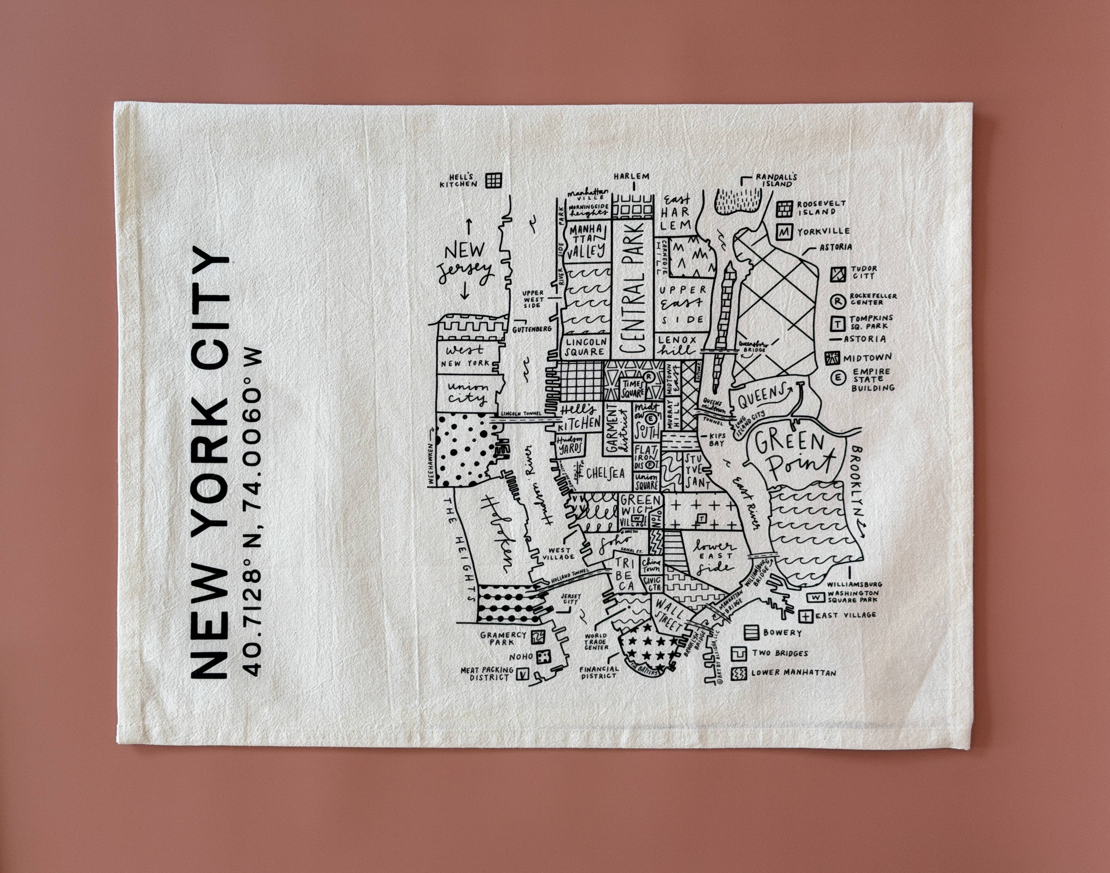 By Aleisha - Wholesale Tea Towel - New York City Tea Towel8
