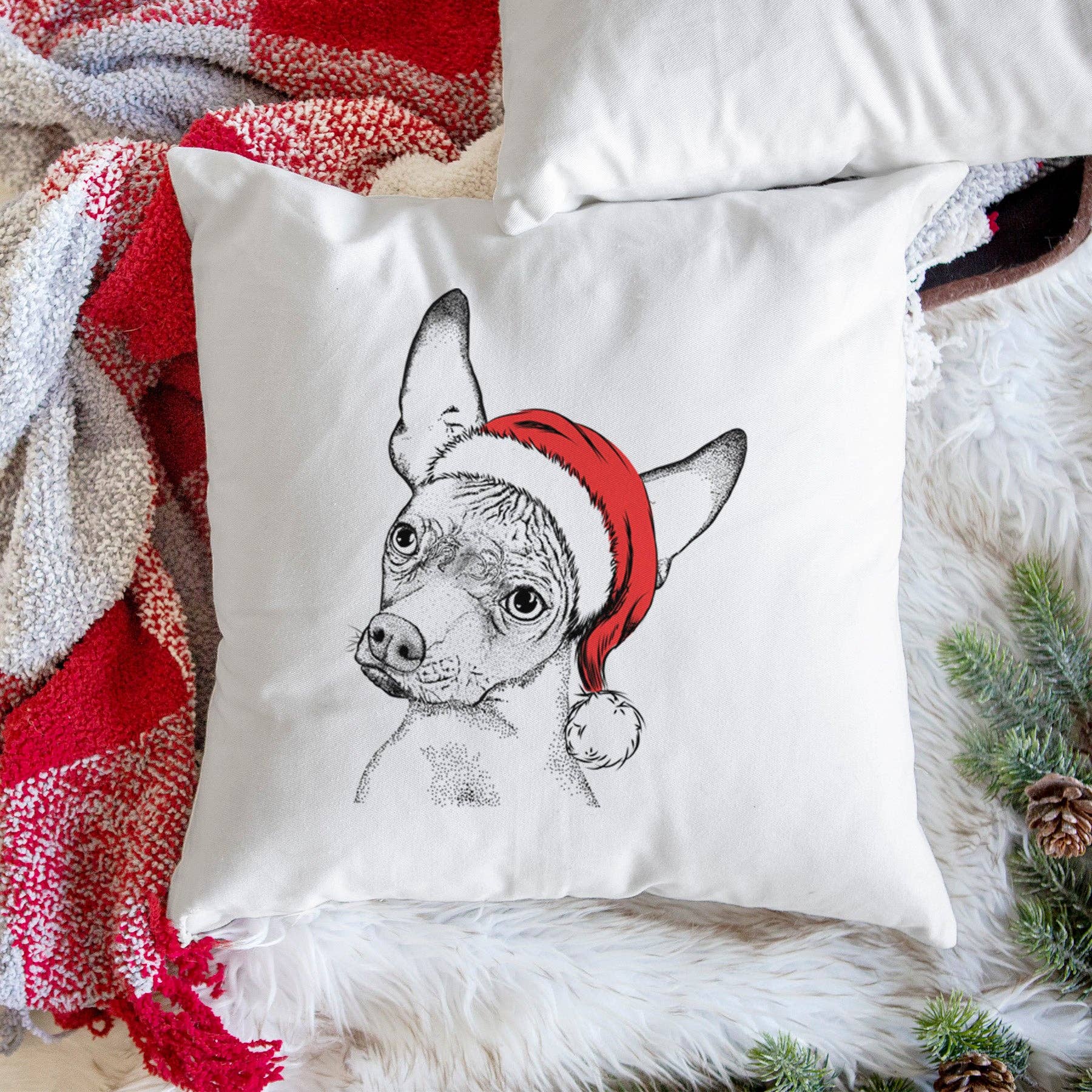 Inkopious - Wholesale Throw Pillow Cover - Kahlo the Xoloitzcuintli - Throw Pillow Cover8