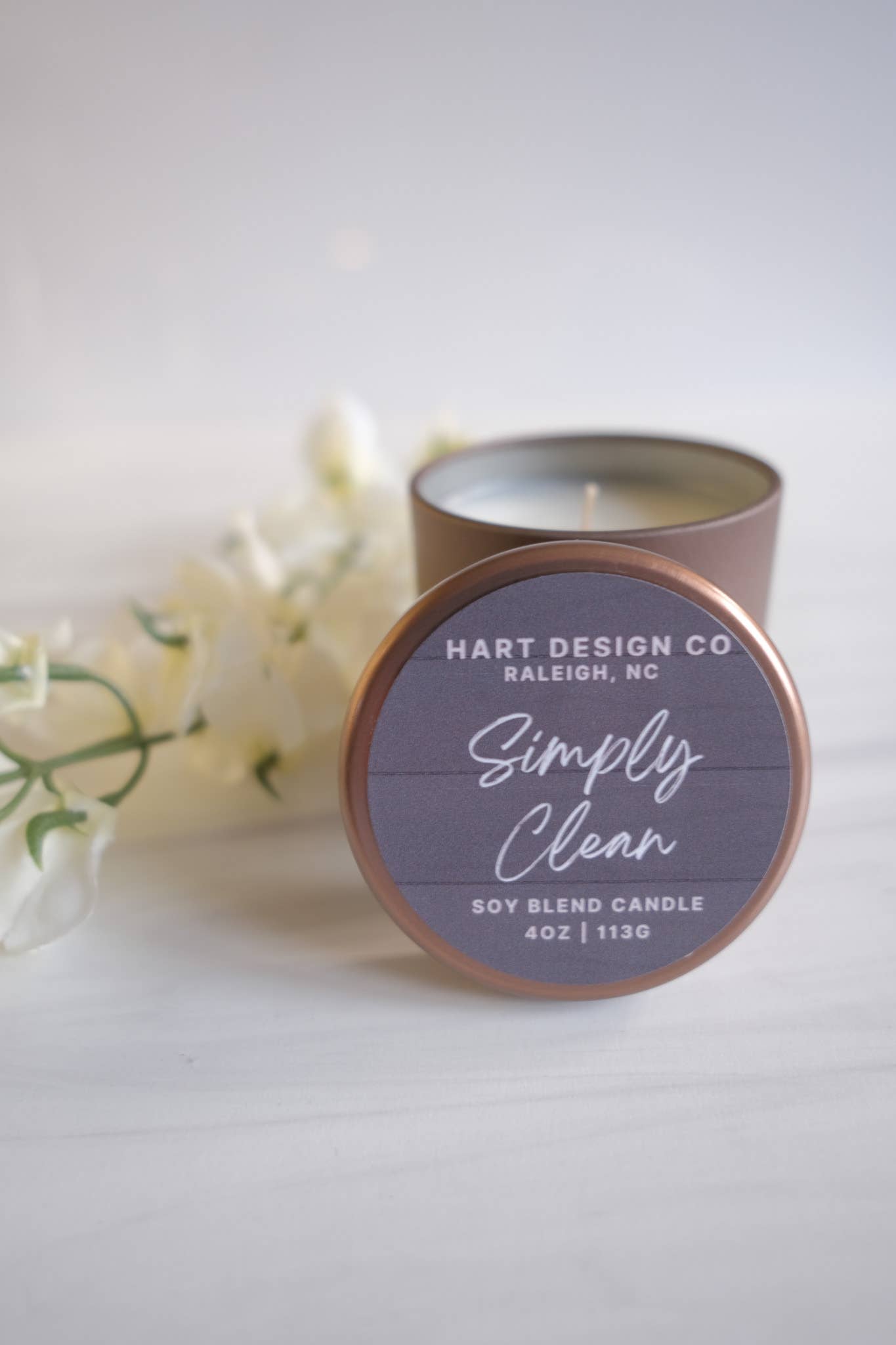 Hart Design Co – wholesale Burkljus – Simply Clean Candle | Fresh Home Collection **BÄSTSÄLJARE0