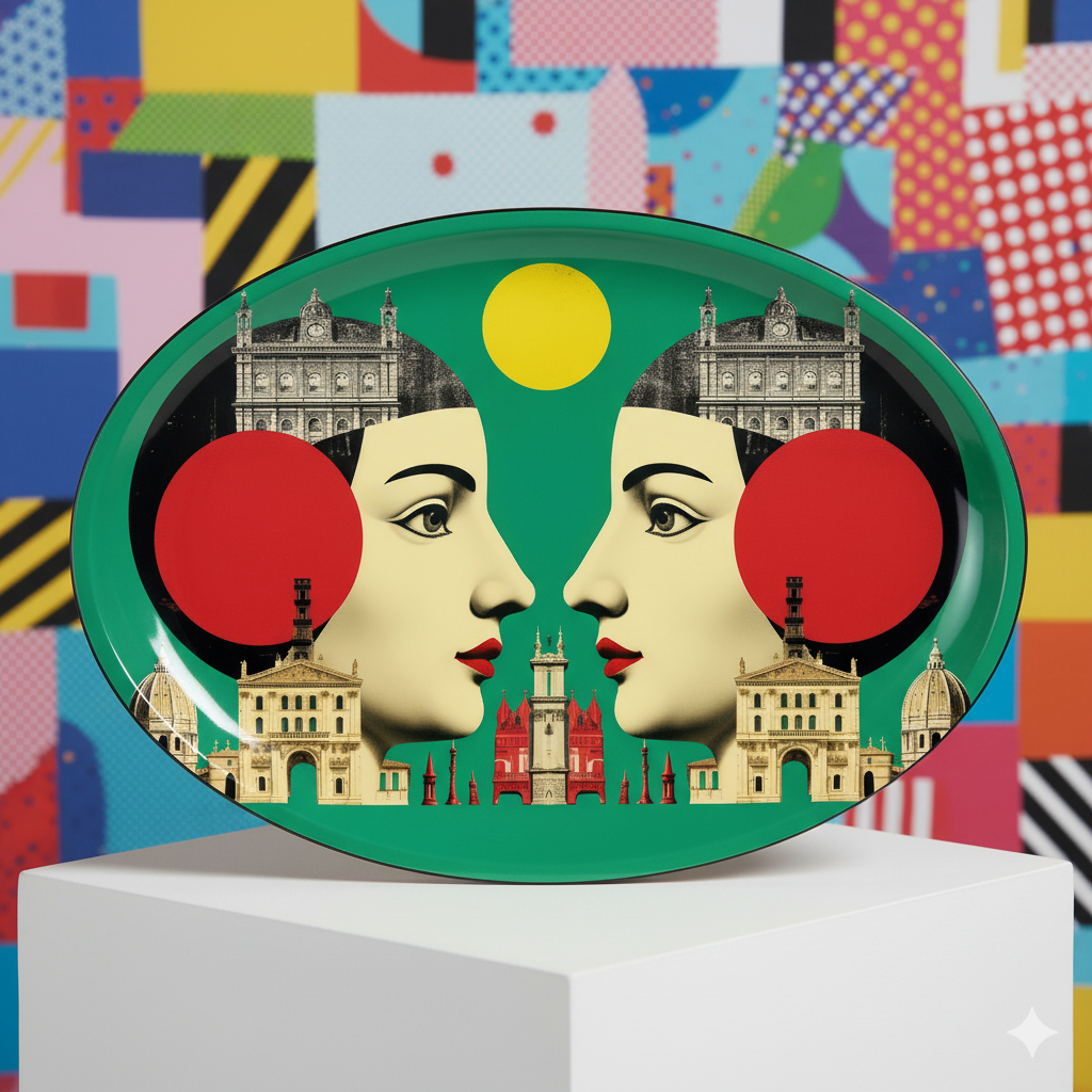 Mouchkine Jewelry - Wholesale Decorative Tray - art chitecture tray 31x22 cm1