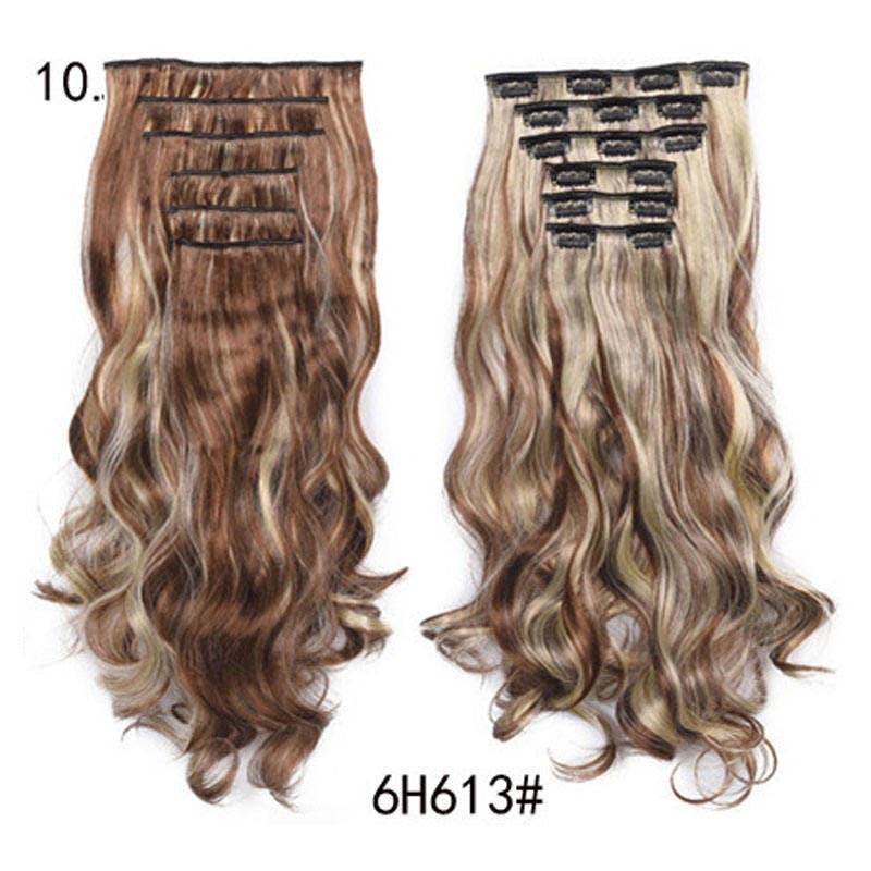 VIGOR - Wholesale Hair Extensions - Long Curly Wavy Hair 16 Clip In Hair Extension17