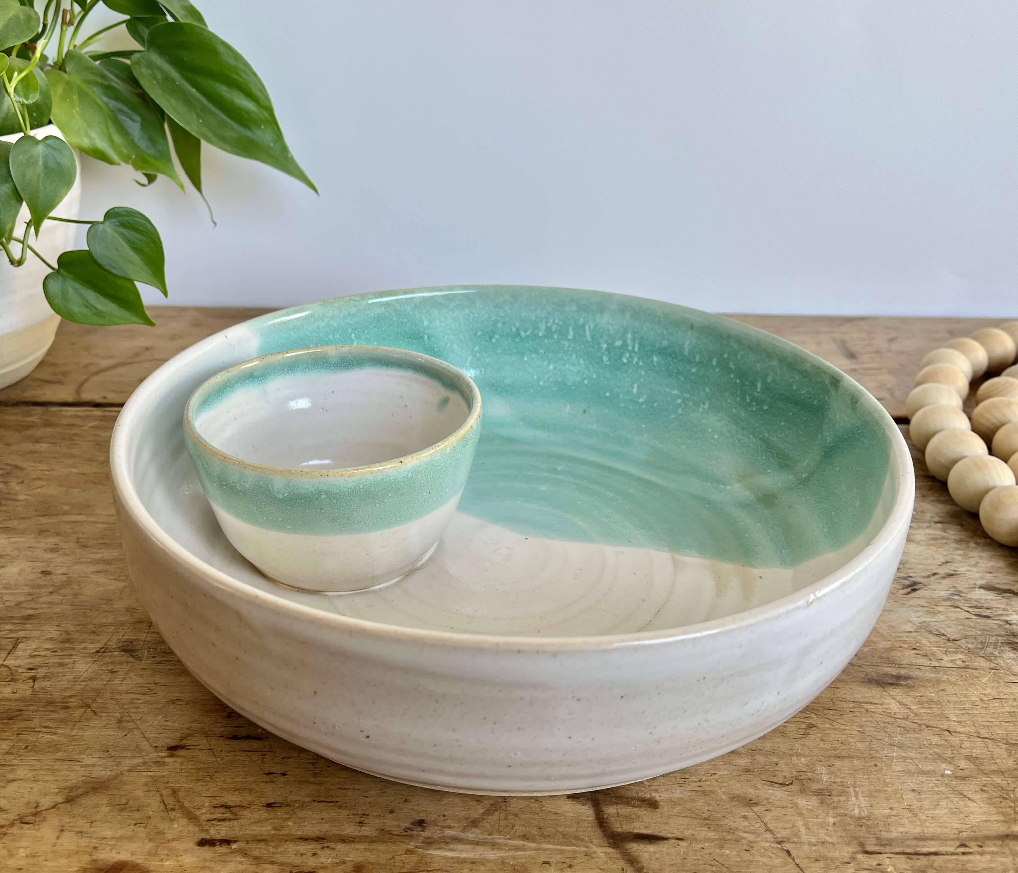 Coastal Clay Co. - Wholesale Serve Bowl - Large Chip And Dip Bowl Large Summer Party Bowl12