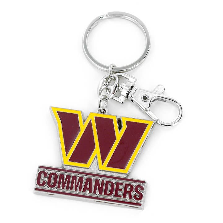 NFL Washington Commanders Logo Heavyweight Keychain for wholesale by Aminco USA