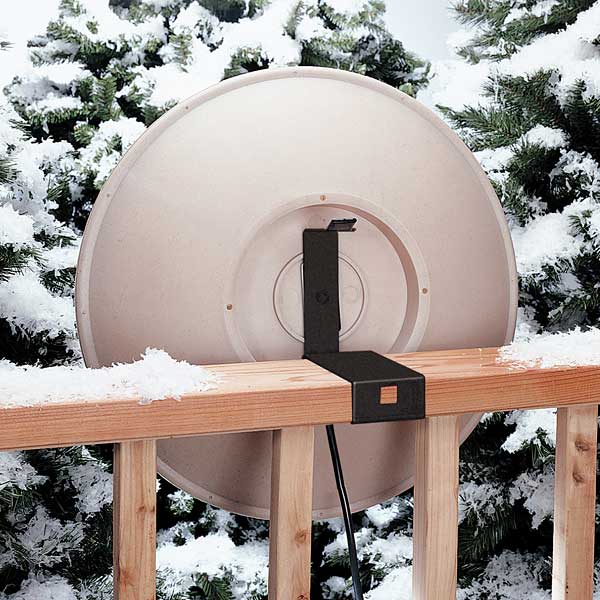 BestNest Inc - Wholesale Bird Bath - Deck Mounted Heated Bird Bath, Stone Color2