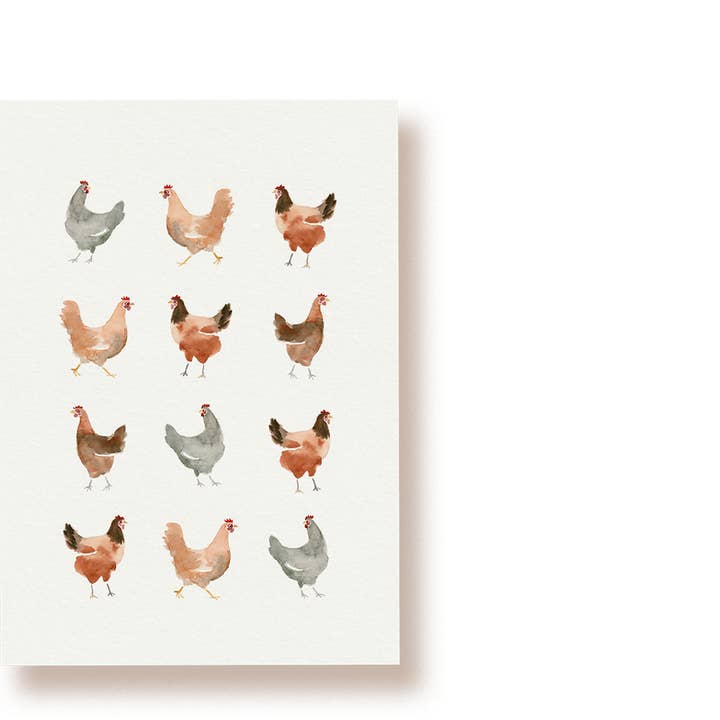 tucán y limón - Wholesale Postcard - A Dozen Hens | Chicken Postcard0