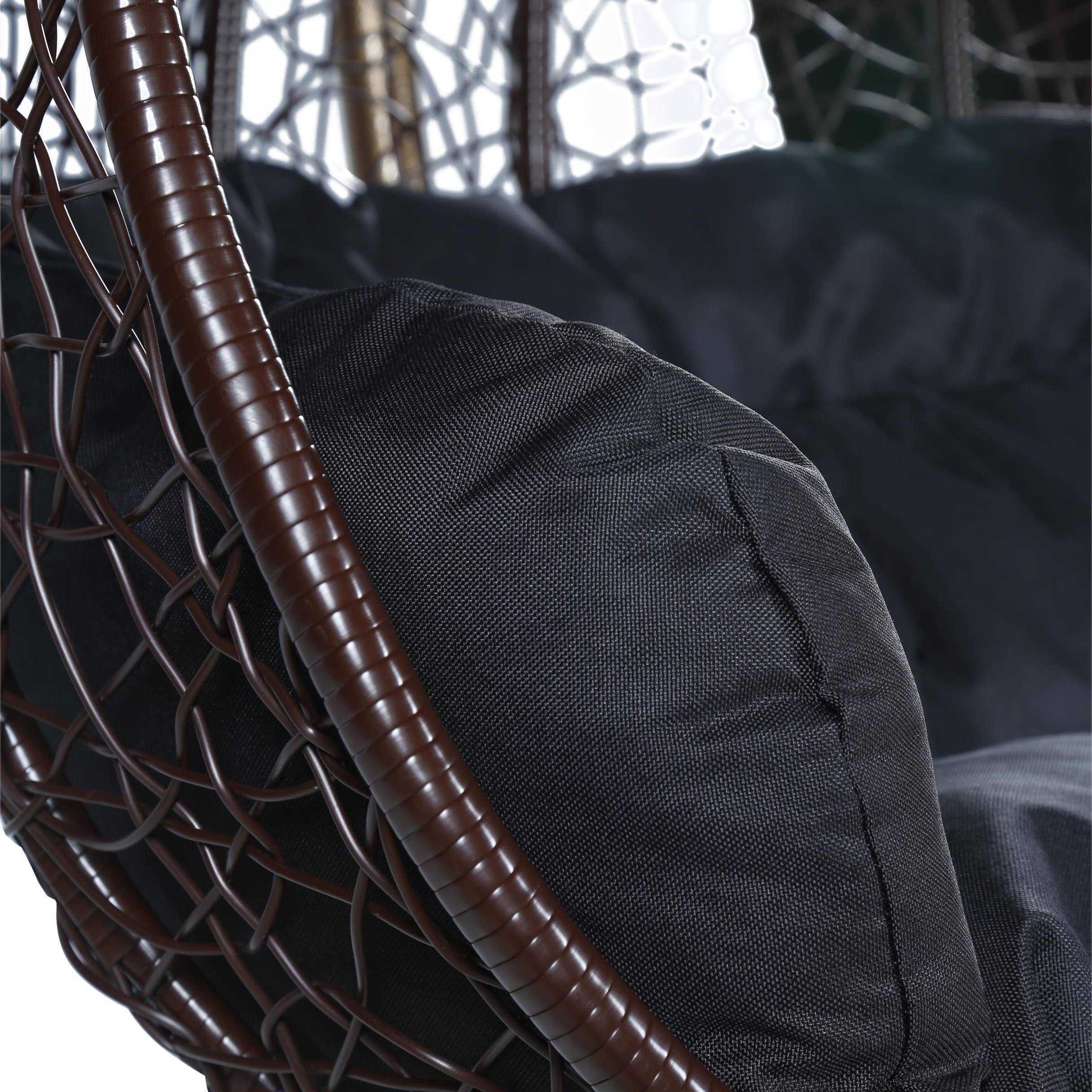 LeisureMod - Wholesale Egg Chair - Recluse Polyethylene Hanging Two-Person Swing Chair16