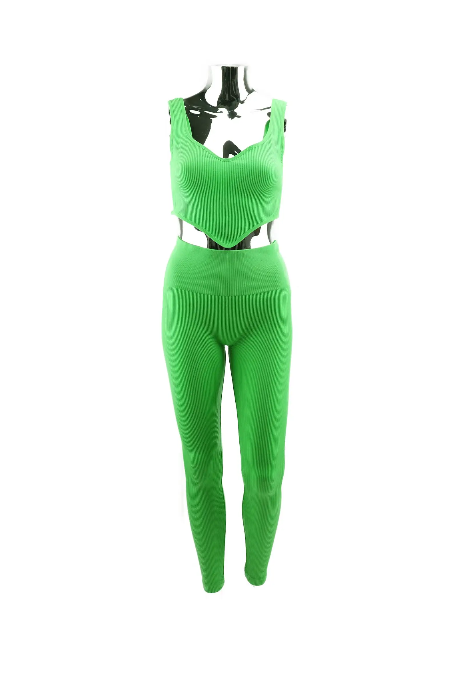 PHANIE MODE - Vendita all'ingrosso Completo sportivo - Donna - Completo senza cuciture: canotta e leggings comfort & style PAN-3163