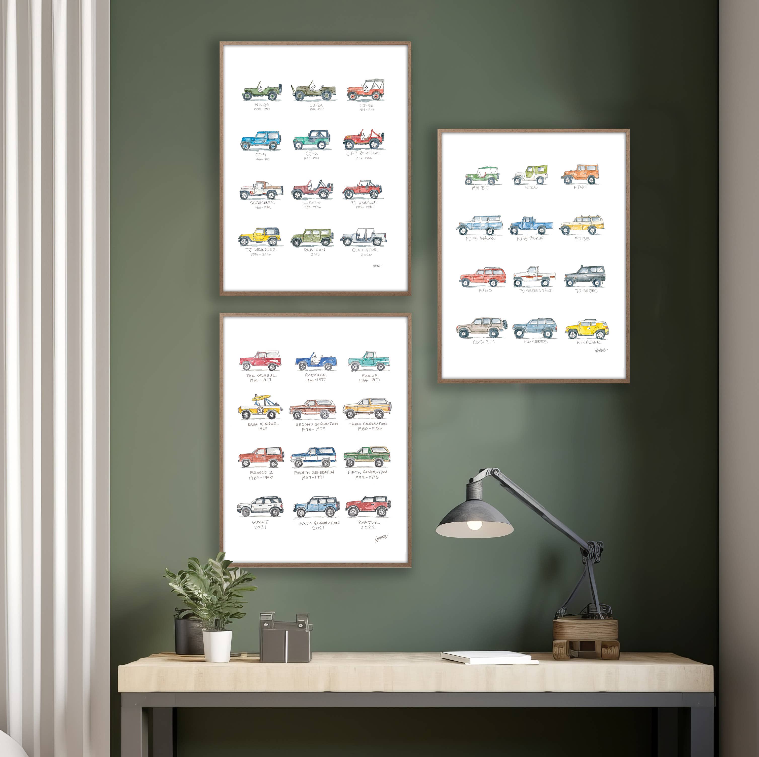 Elizabeth Wade Studio - Wholesale Art Print - Bronco: A Watercolor Story  Art Print3