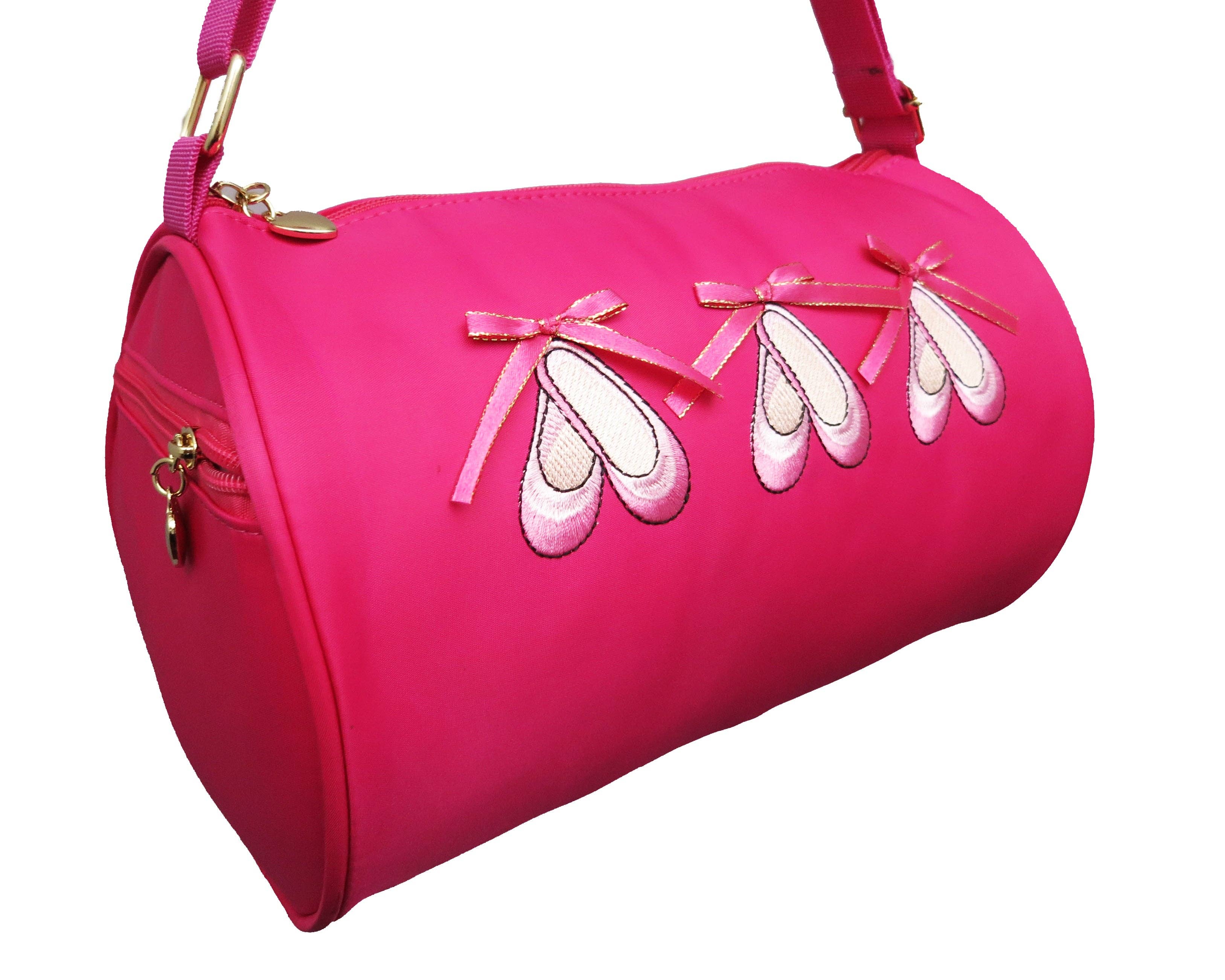 Wenchoice - Wholesale Weekender Bag - Kids - Hot Pink Tri Ballet Shoes Duffel1