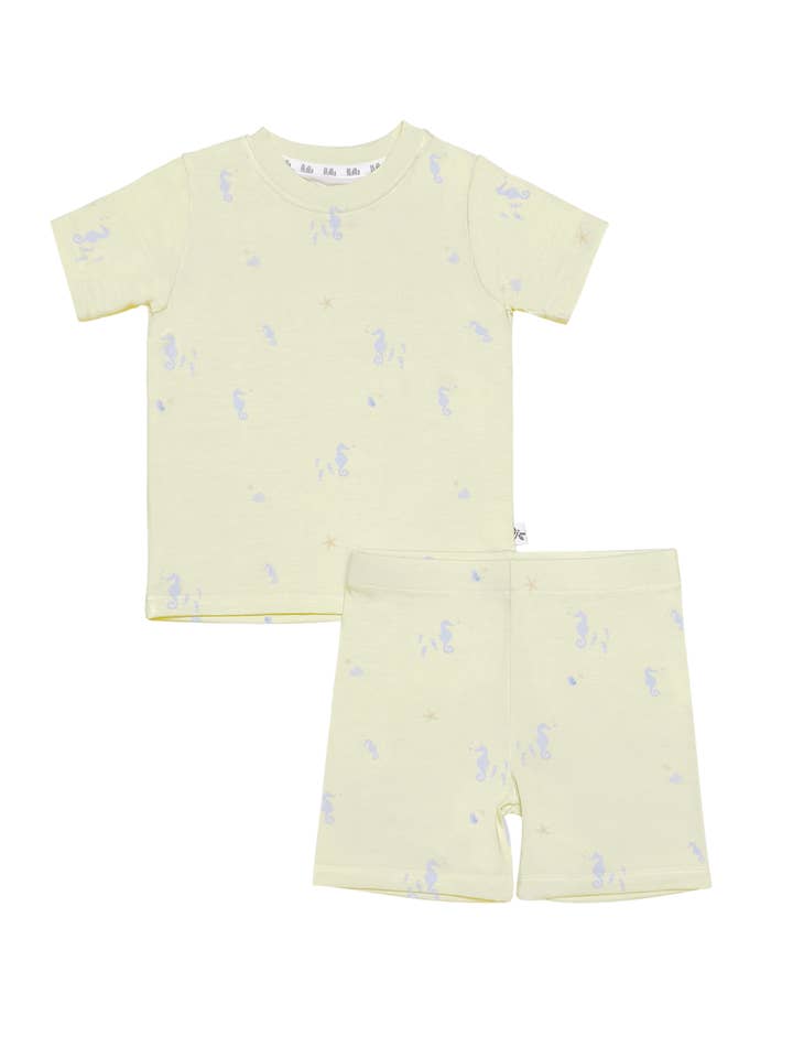 Kort sjöhästar bambu tvådelad set för wholesale av Lilulila