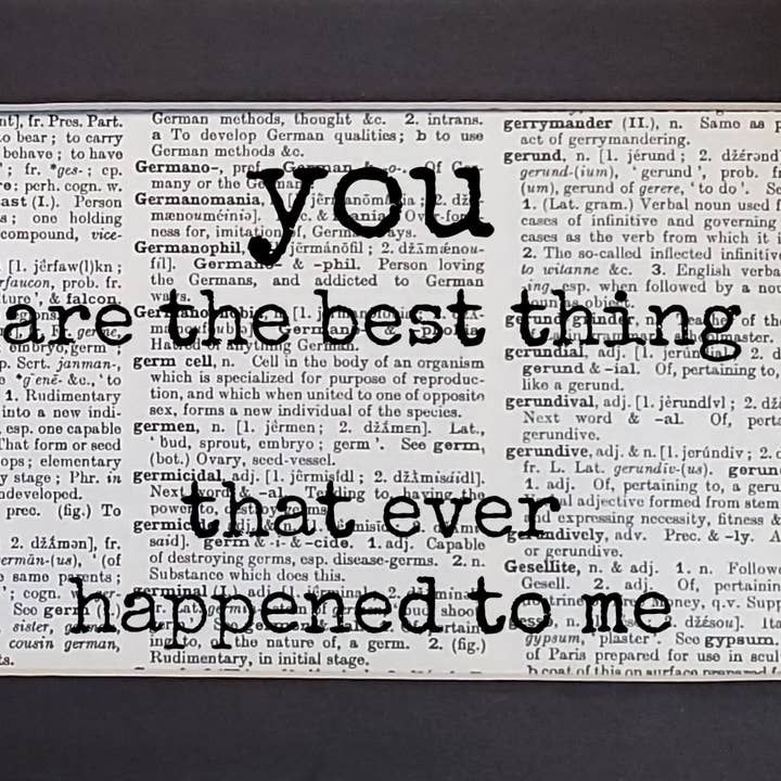 dictionary print - you are the best thing for wholesale by juNxtaposition®