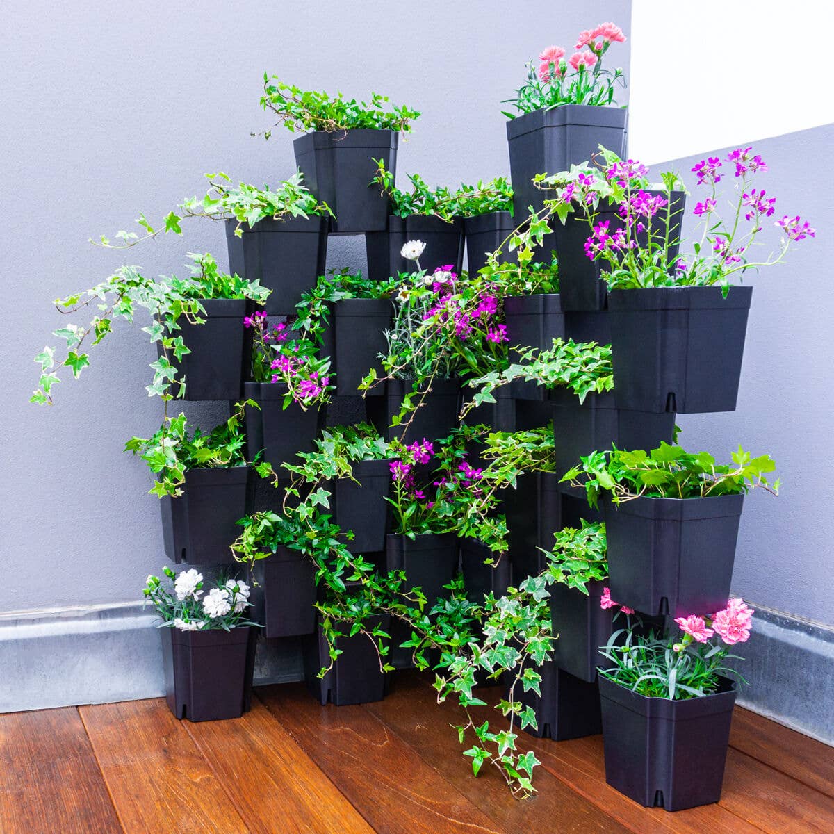 Io Nova – Großhandel Blumentopf – FlexiFlora – Modulares Pflanzsystem | 16er Set1