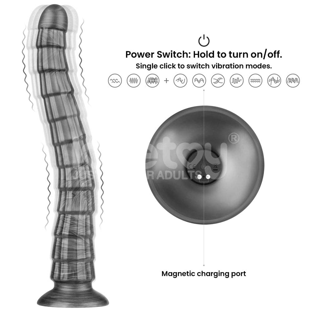 LOVETOY - Wholesale Sex Toy - 14.5" King Sized Vibrating Vibrax Slider3