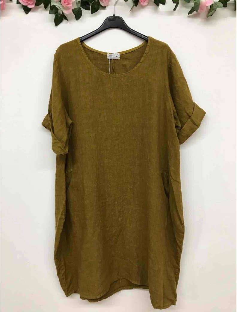 LINEN & COTTON HOUSE – Großhandel Kleid – Damen – Leinenkleid 167 Frühling Sommer Kollektion1