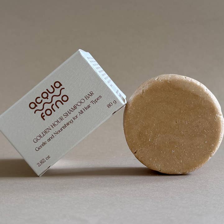 Golden Hour Shampoo Bar – For All Hair Types for wholesale by Acqua Forno