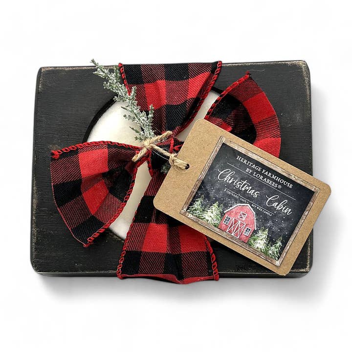 Lorabees - Wholesale Jar/Filled Candle - Christmas Cabin Holiday Farmhouse Fragrance Collection