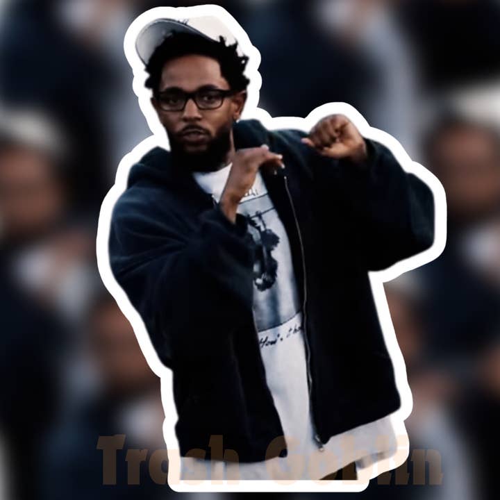 Kendrick Lamar "Sie sind nicht wie wir" Vinyl-Aufkleber für den Großhandel von Trash Goblin