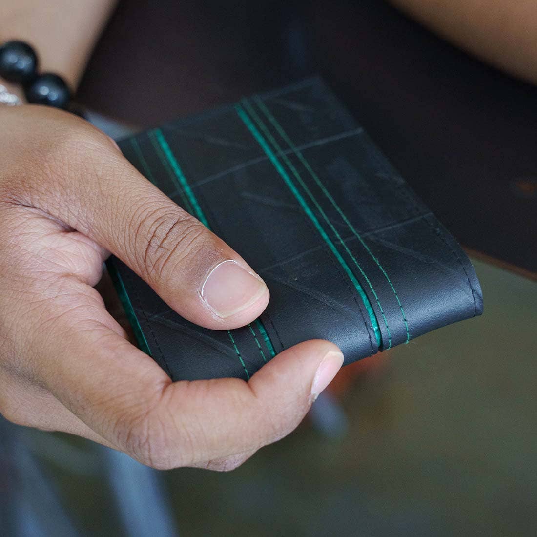 Malia Designs - Wholesale Wallet - Men's - Tire Wallet - Slim Bifold Vegan Wallet - Best Dad Wallet8