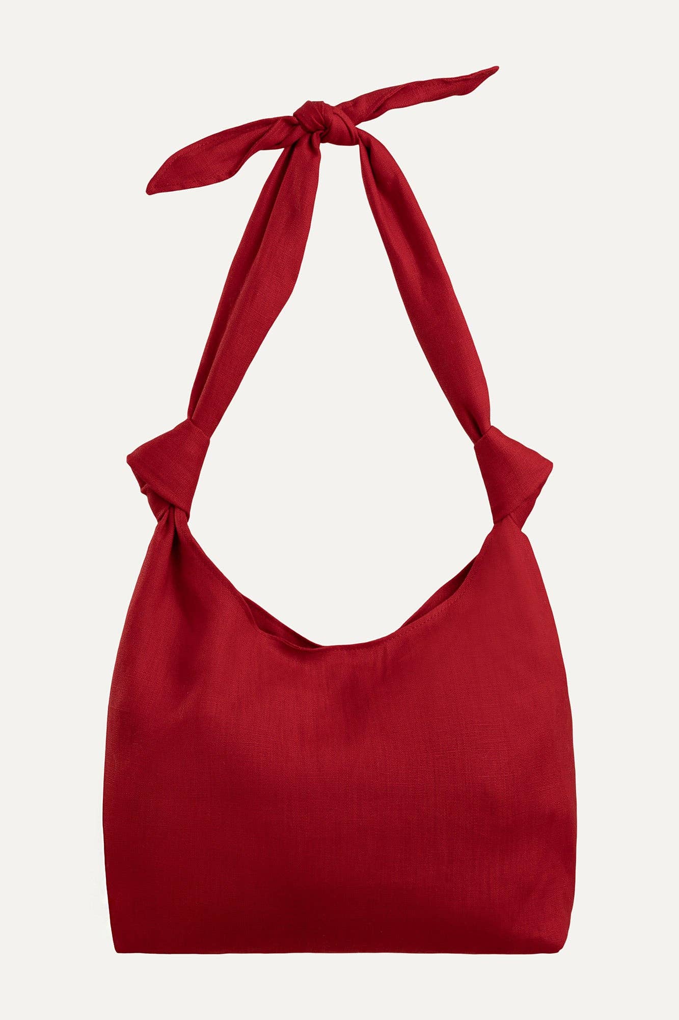 MLE - Wholesale Tote Bag - Women's - Nodo Linen Tote in Cherry1