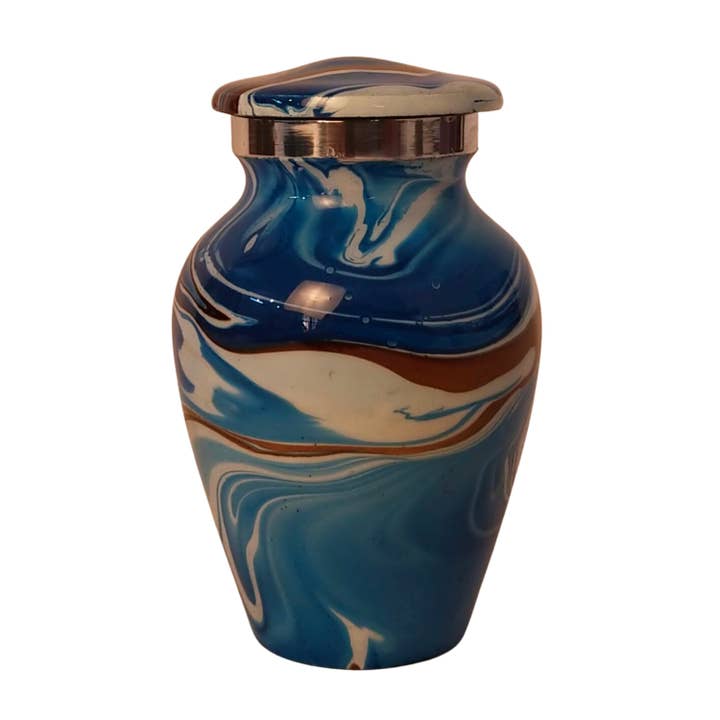 Plutus imports – Urna por atacado – Belo Acabamento Mármore Pequeno Conjunto de 4 Mini Camphas8