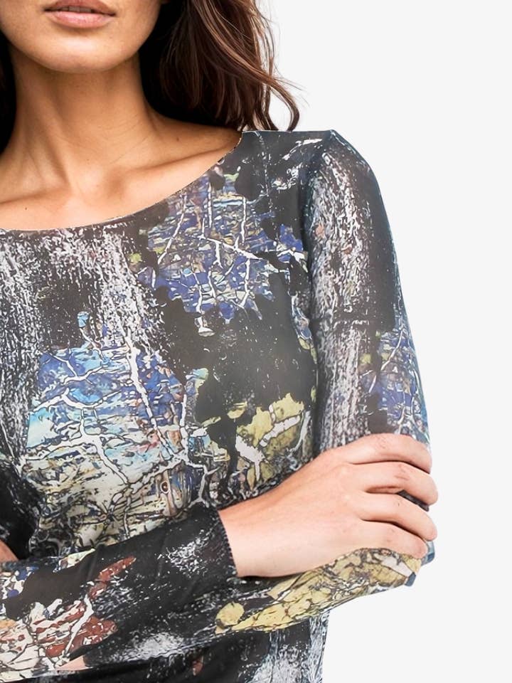 AMB Designs - Wholesale Blouse - Women's - Nebula - NudiTee Sheer Top