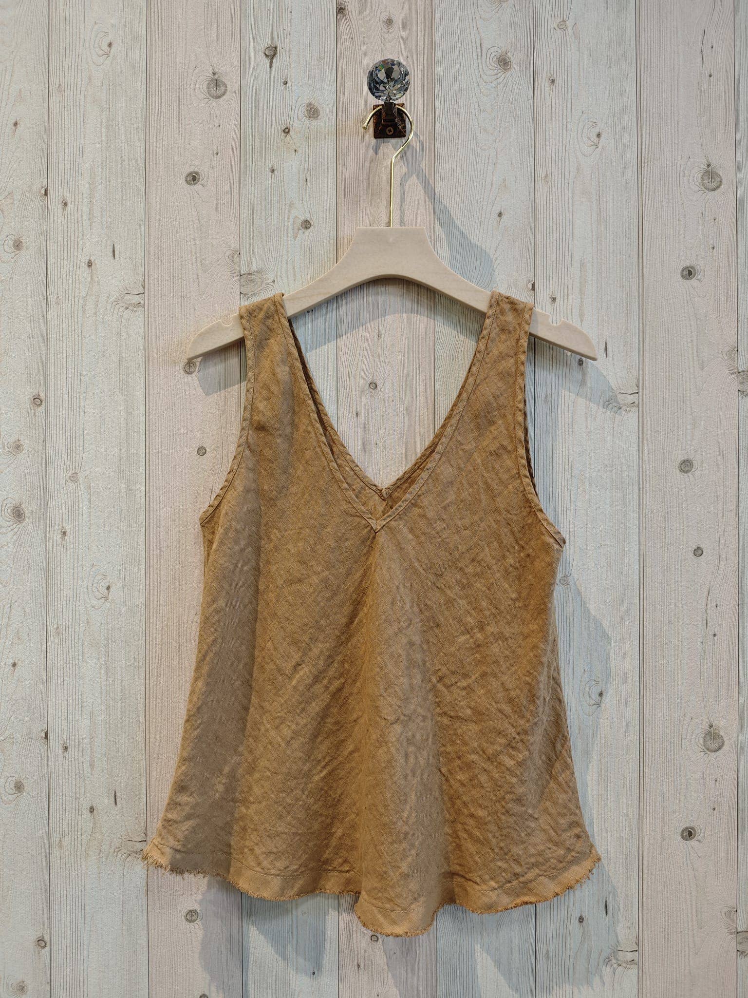 Linen & More - Wholesale Tank Top - Women's - REF 21591 100% SISA LINEN T-SHIRT10