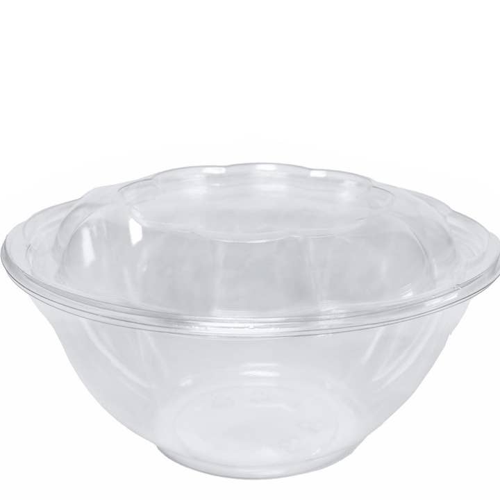EcoQuality - Vendita all'ingrosso Contenitori per alimenti - Insalatiere usa e getta in plastica cristallina da 32 once con coperchi