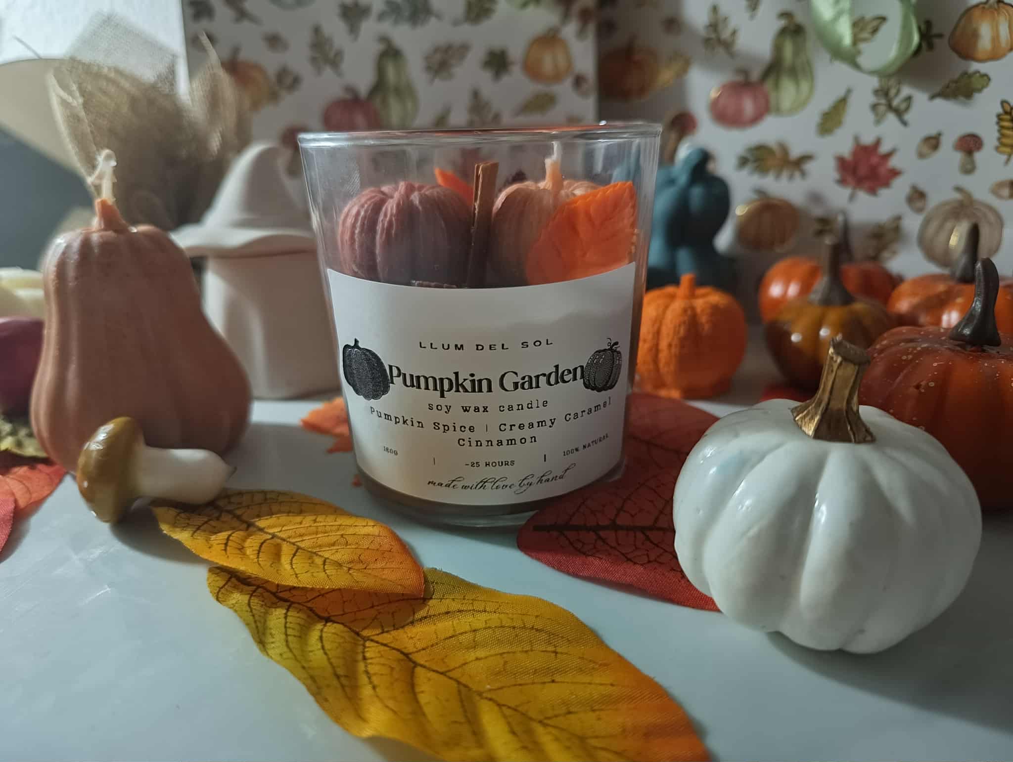 Llum del Sol - Wholesale Jar/Filled Candle - Pumpkin Candle Chai Candle – Pumpkin Spice, Creamy Caramel 9