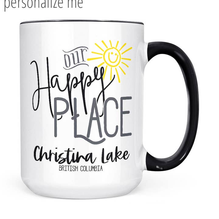 Our Happy Place (Custom) | 15oz Mug for wholesale by Pinetree Innovations
