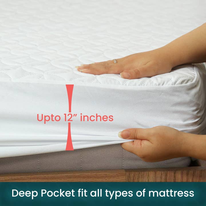 Qatan - Wholesale Mattress Pad/Protector - Waterproof Mattress Protector - Soft, Breathable, Noiseless