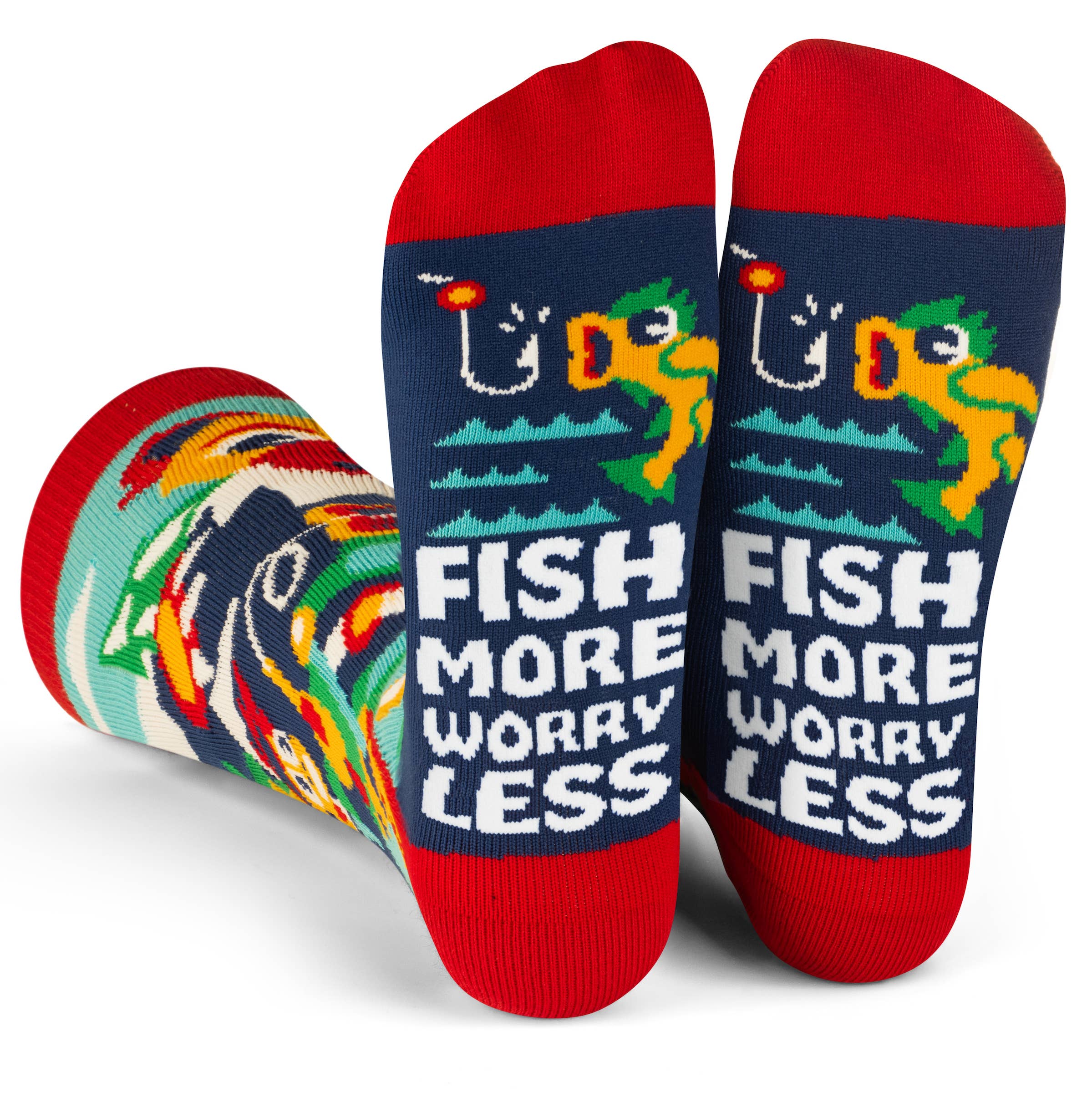 Lavley – wholesale Socks – Unisex – Fish More, Worry Less Socks0