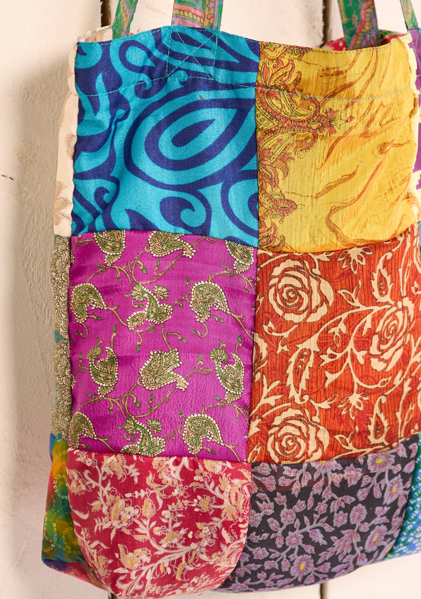 Namaste - Wholesale Tote Bag - Women's - Recycled Sari Tote Bag2