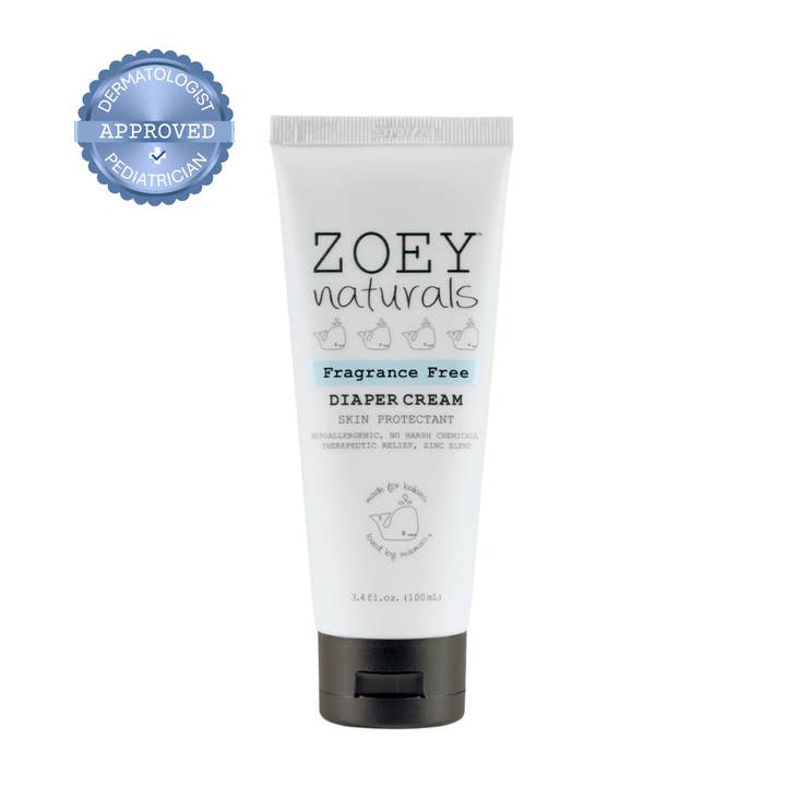 Fragrance Free Diaper Cream - 3.4oz for wholesale by Zoey Naturals