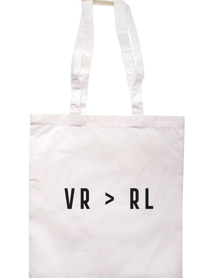 Virtual Reality > Real Life Tote Bag K2760 för wholesale av Illustrated Identity