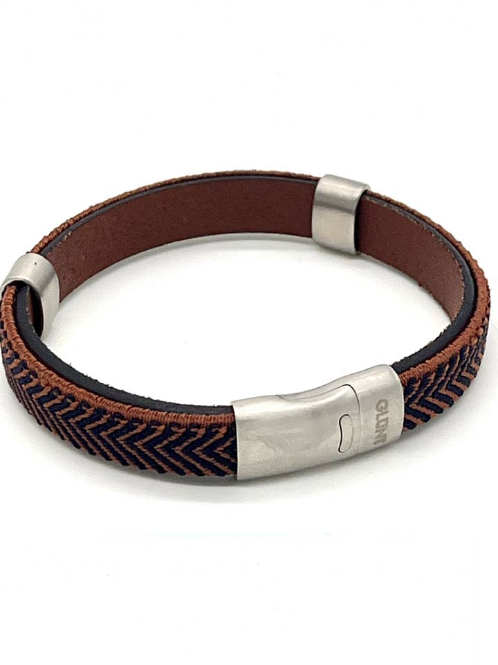 SKS BURNED ORANGE / NAVY - CAMEL LEATHER for wholesale by GLUNT