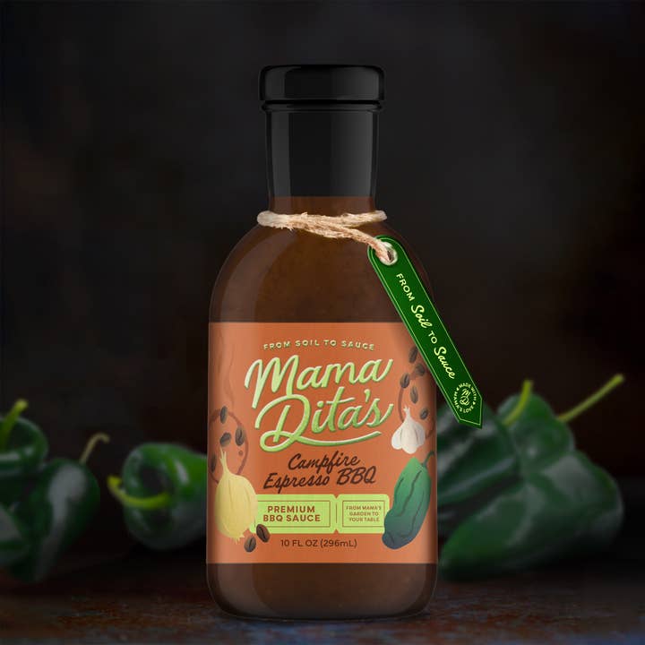 Campfire Espresso Premium BBQ Sauce for wholesale by Mama Dita's