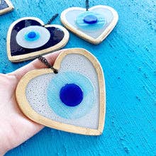 Evileyefavor - Wholesale Ornament - Valentines Day Decor, Evil Eye Heart Wall Hanging1