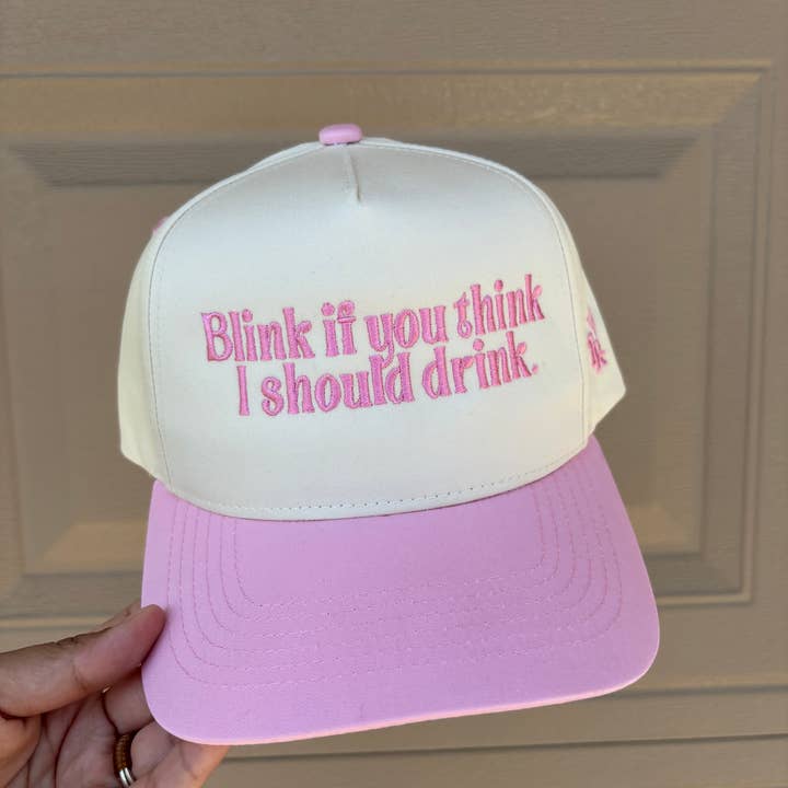 Tipsy Rodeo - Wholesale Trucker Hat - Women's - Blink if you think I should drink hat0