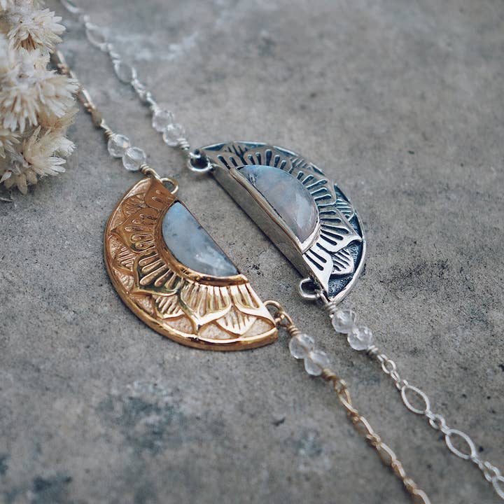 bahgsu jewels - Wholesale Pendant/Charm Necklace - Natural Mystic Necklace :: Moonstone5