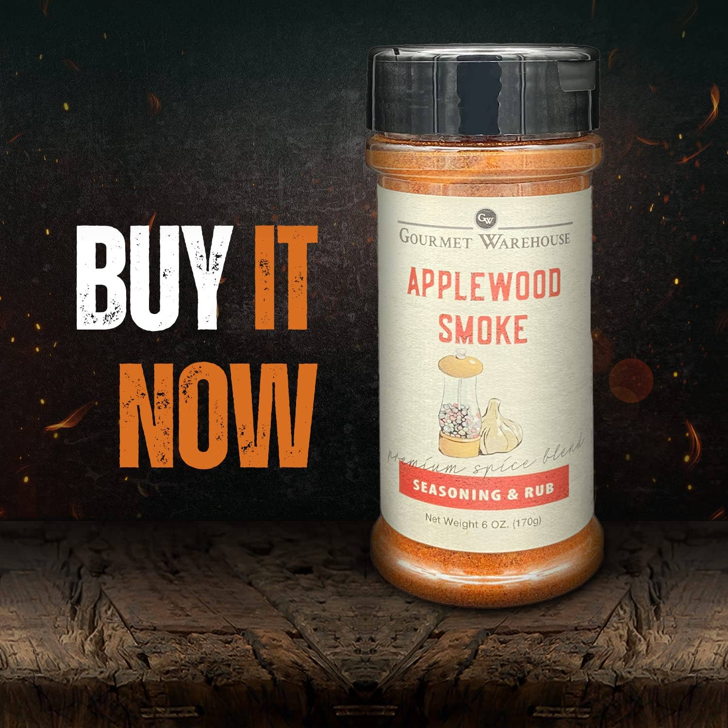 Gourmet Warehouse Brands - Wholesale Rub - Gourmet Warehouse Applewood Smoke Rub6