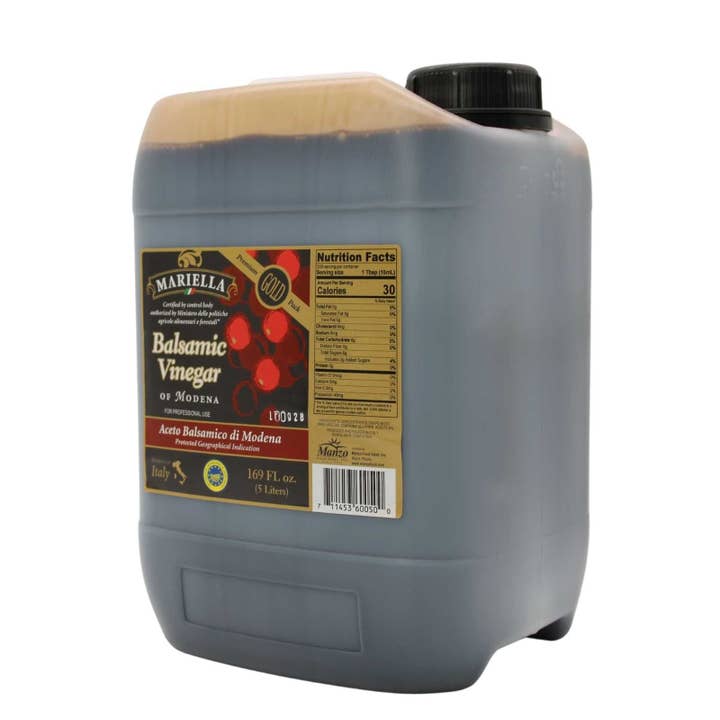 Wholesale Italian Food - Wholesale Vinegar - Mariella Balsamic Vinegar "Gold Pack" (contains 8 year Balsamic) - 5L3