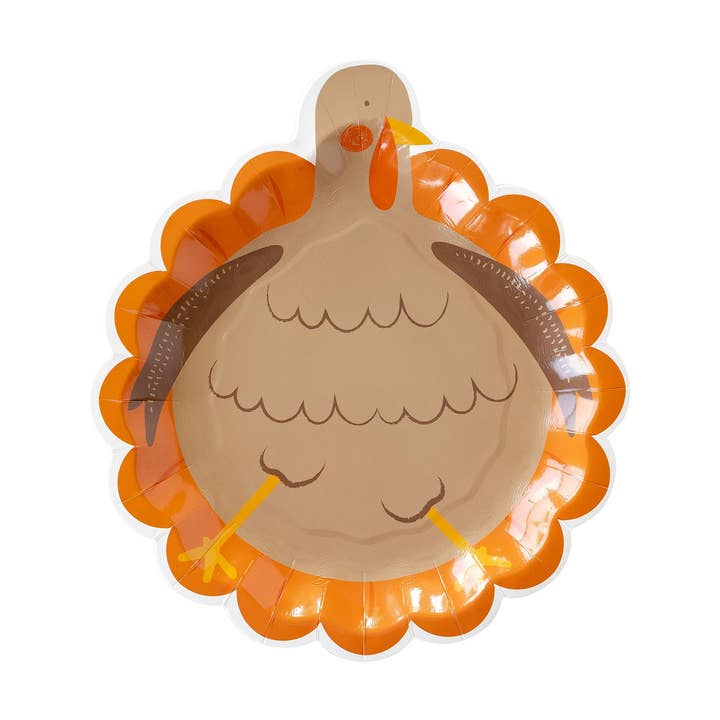 THP1046 - Harvest Turkey Shaped Paper Plate for wholesale by My Mind’s Eye