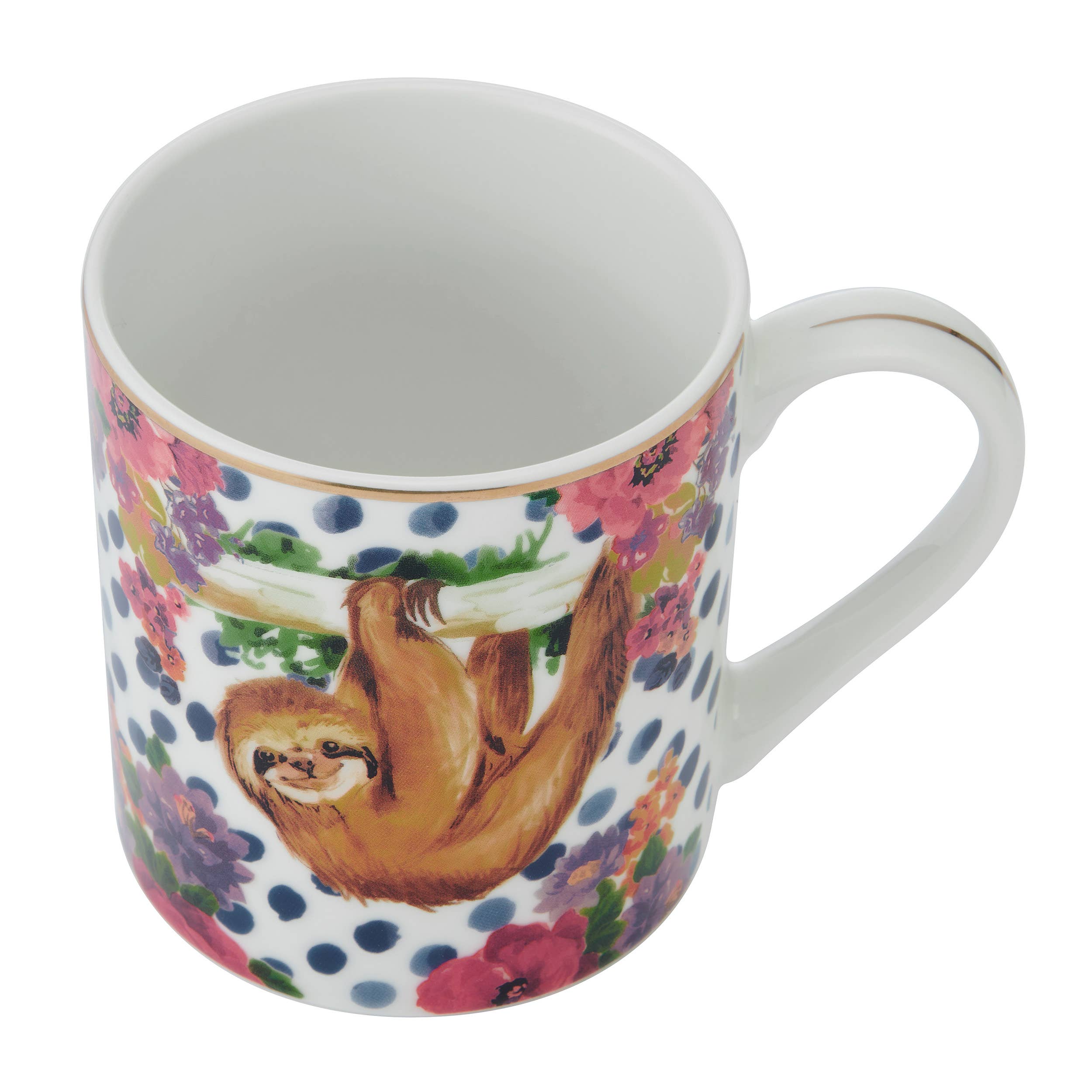 MULTI Mikasa Wild At Heart 16Oz Mug Sloth Open Stock for wholesale on Faire2