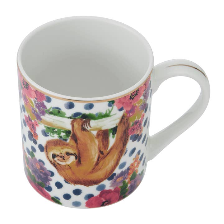 MULTI Mikasa Wild At Heart 16Oz Mug Sloth Open Stock for wholesale on Faire2