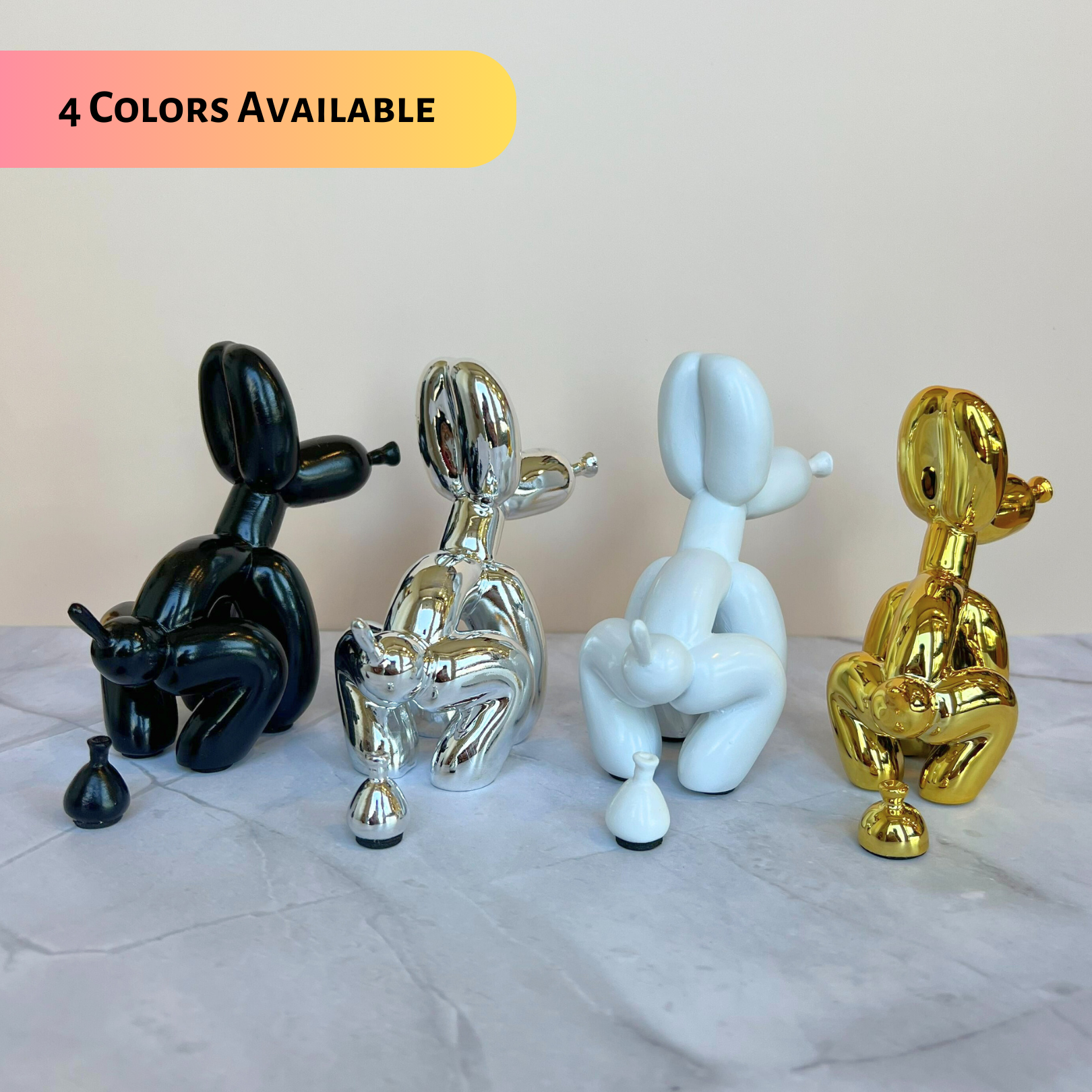 Pozbee – Escultura por atacado – Escultura Pooping Dog7