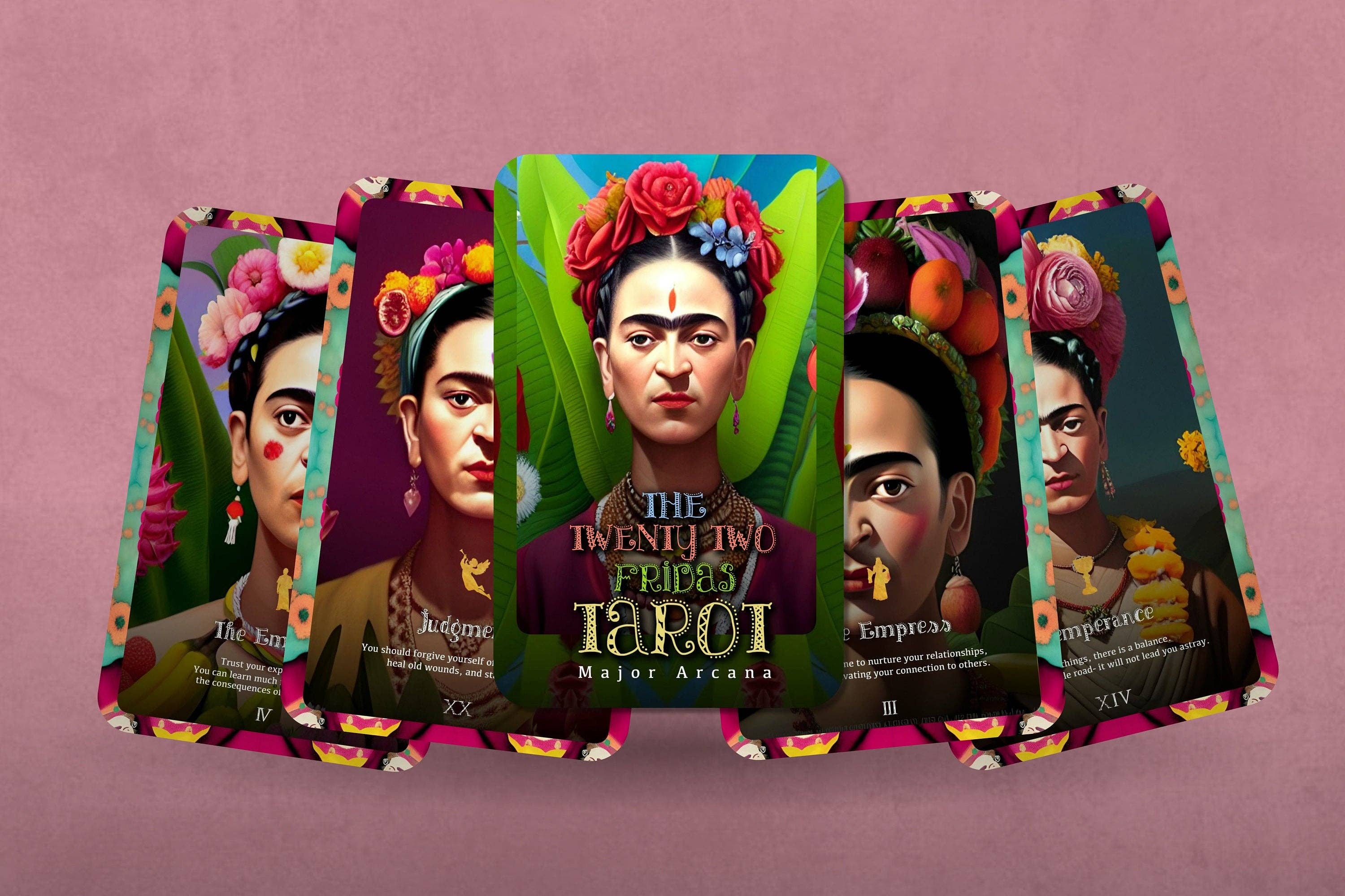 IBIZA TAROT - Vendita all'ingrosso Tarocchi - Twenty Two Fridas Tarot - Major Arcano - 22 illustrazioni ispirate a Frida Khalo6